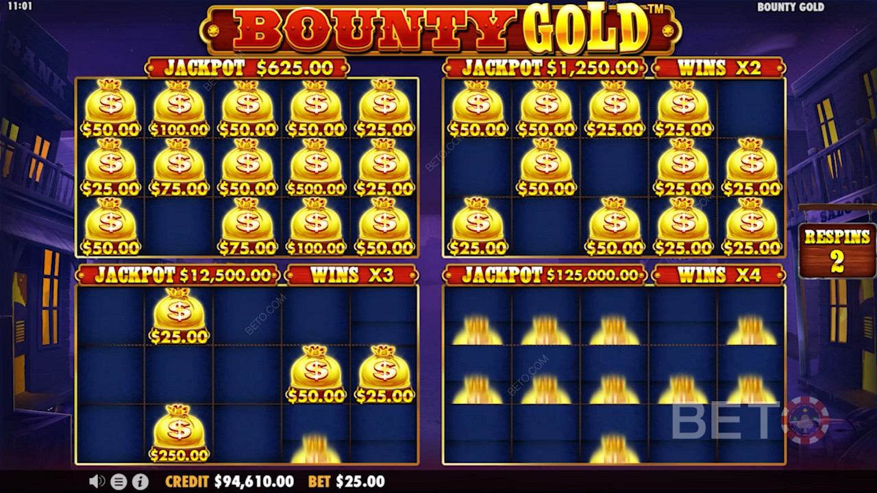 Bounty Goldspeciális Money Re-Spin bónusz