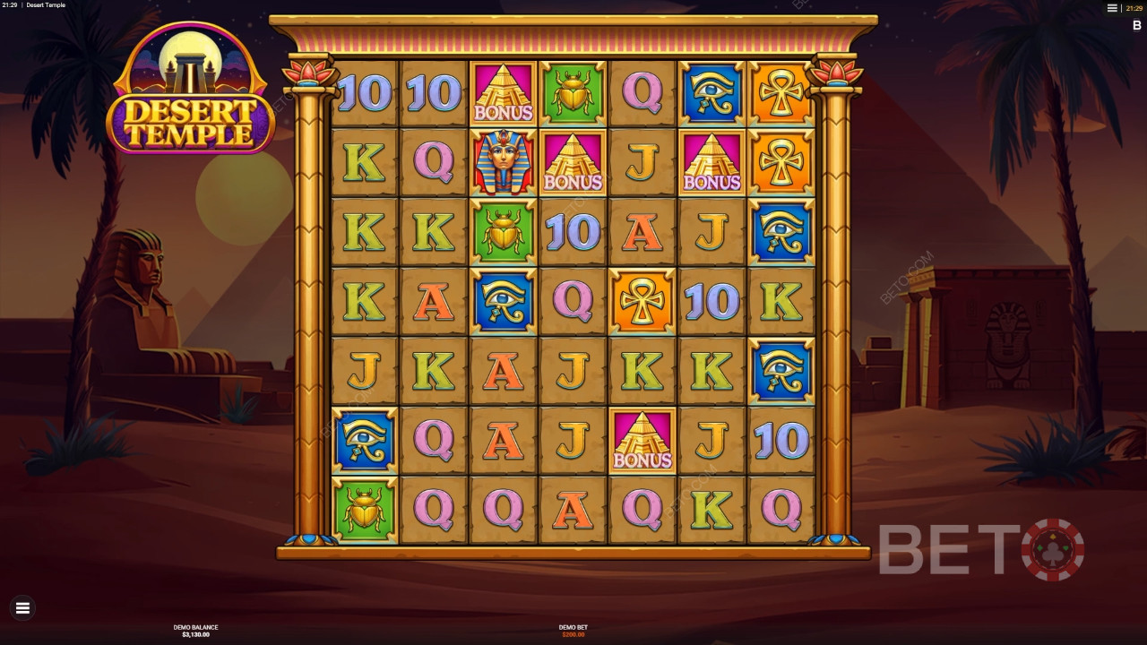 Desert Temple felülvizsgálata a BETO Slots által