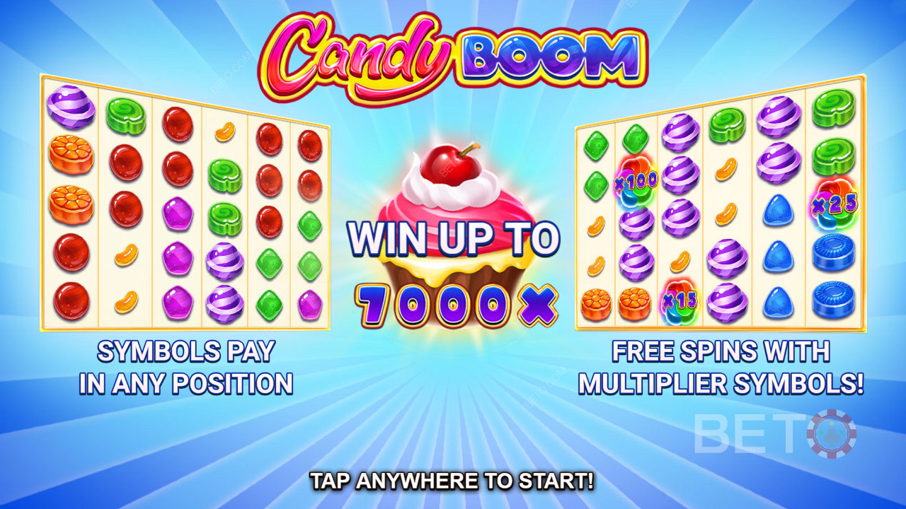 A játék megkezdése a Candy Boom