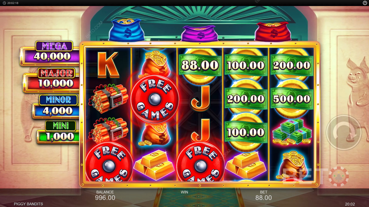 Piggy Bandits felülvizsgálata BETO Slots által