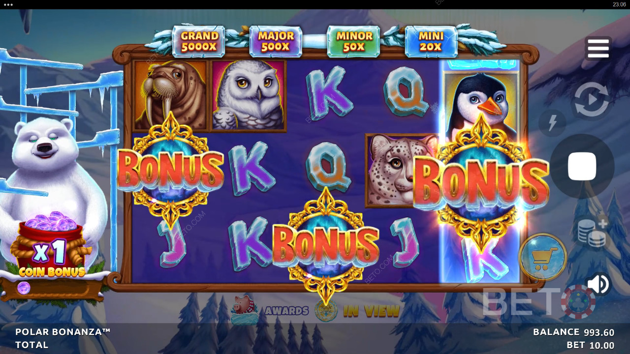 Polar Bonanza felülvizsgálata a BETO Slots által