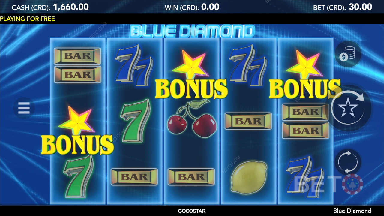 Blue Diamond felülvizsgálata a BETO Slots által