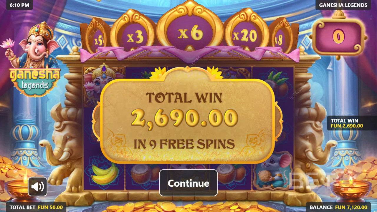 Nyerd meg téted 5000-szeresét a Ganesha Legends nyerőgépen!