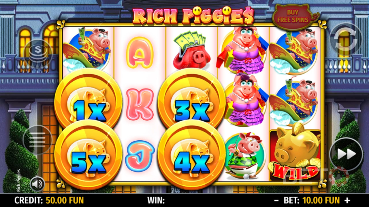 Rich Piggies felülvizsgálata BETO Slots által