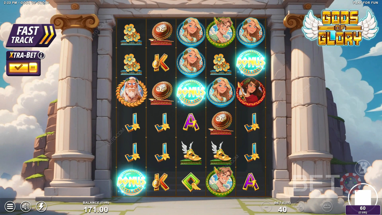 Gods of Glory felülvizsgálata BETO Slots által