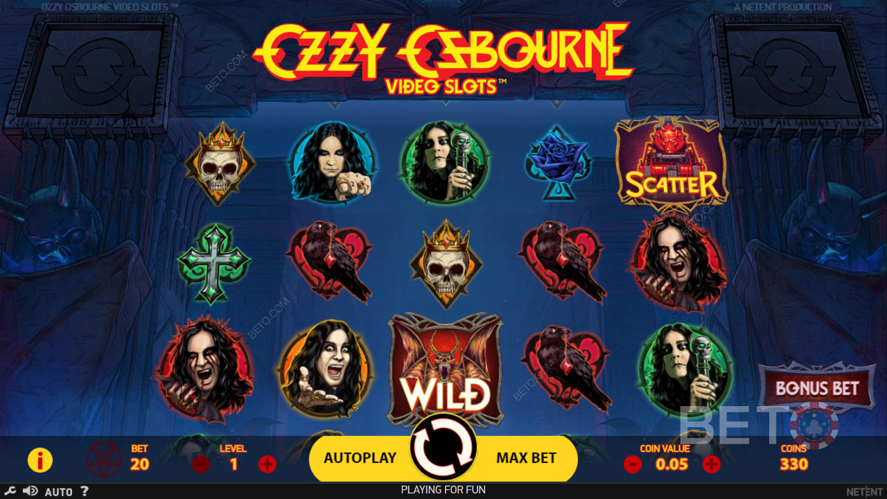 Élvezd a híres Ozzyra összpontosító témát az Ozzy Osbourne online nyerőgépben!
