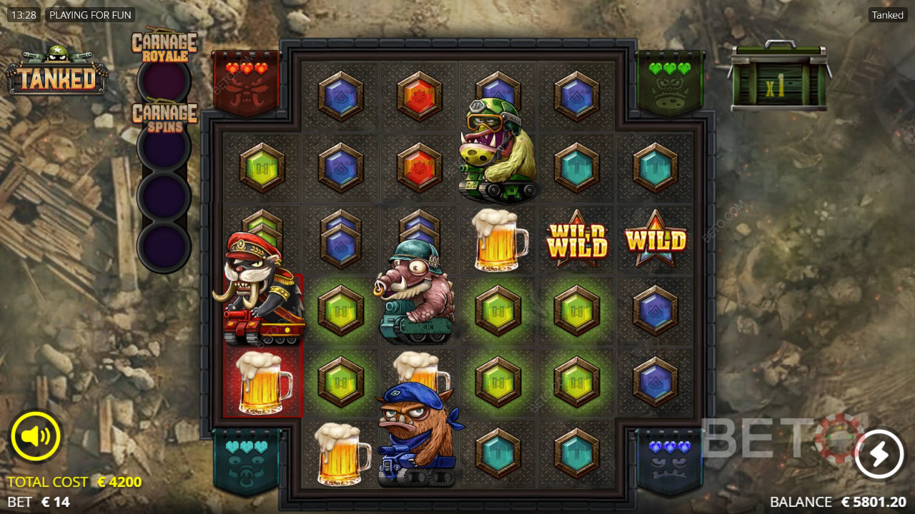 Tanked felülvizsgálata BETO Slots által
