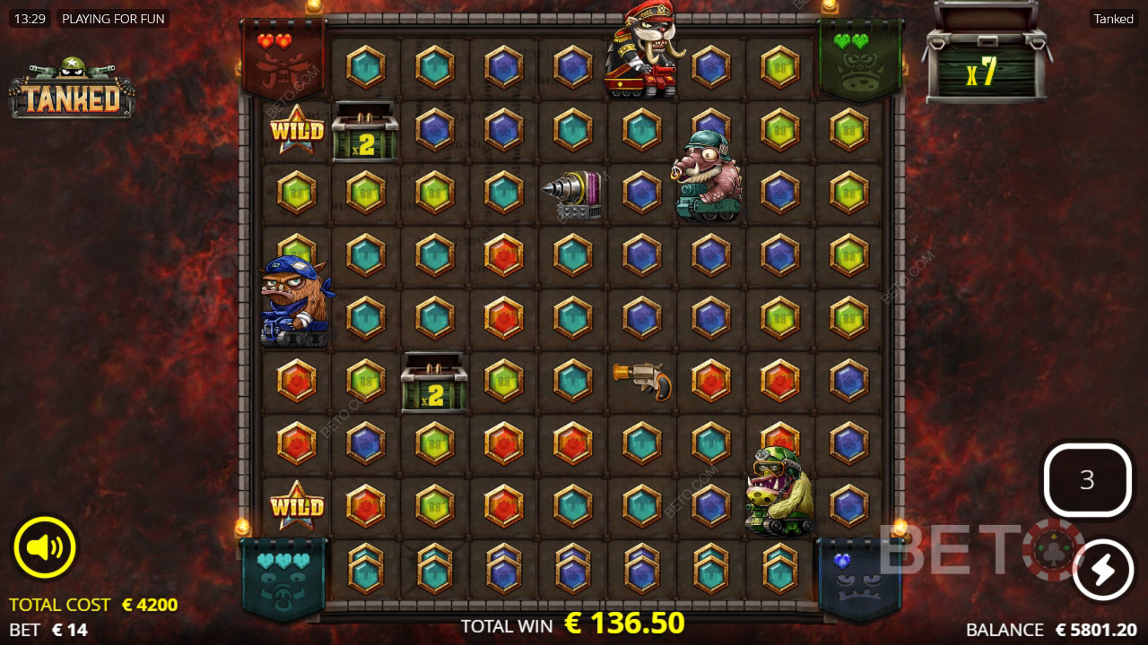 Nyerj 25,000x a tétedből a Tanked nyerőgépen!
