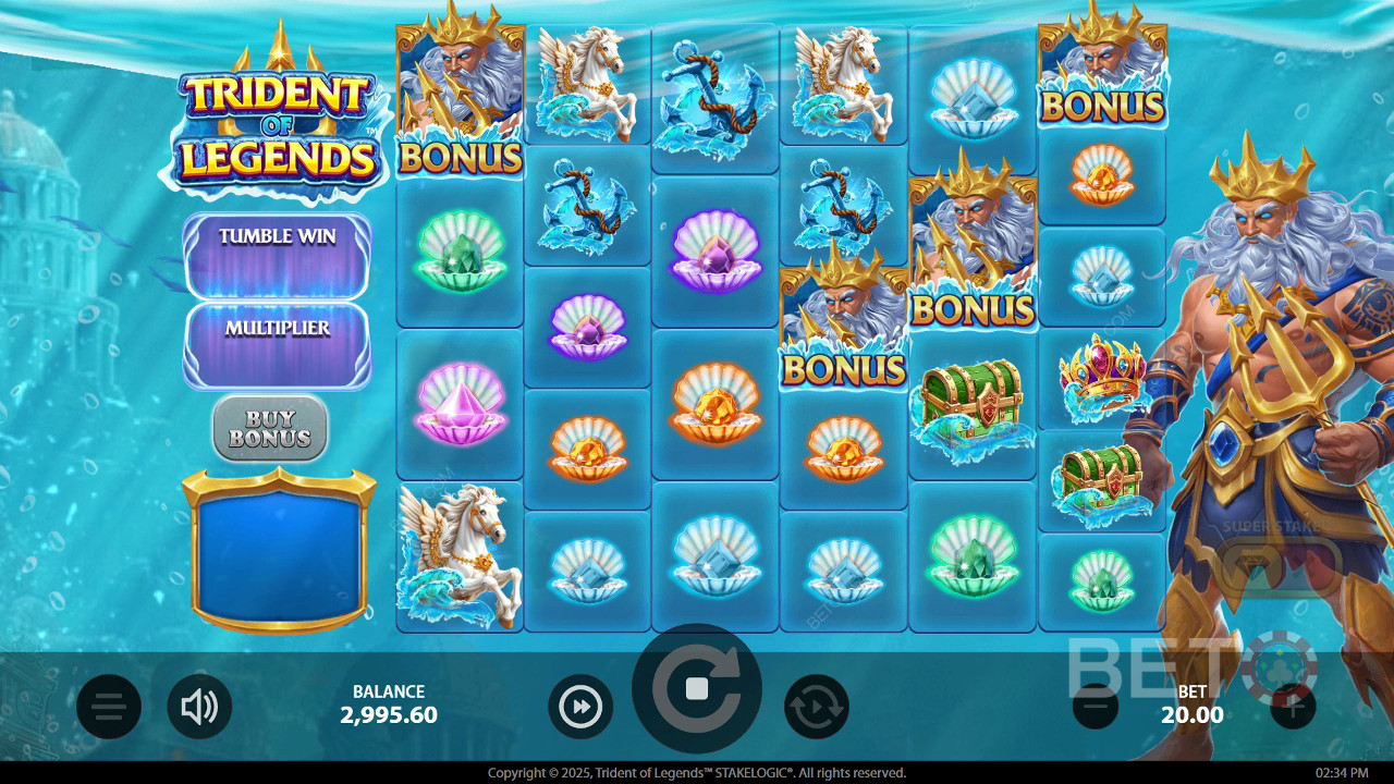 Trident of Legends felülvizsgálata a BETO Slots által