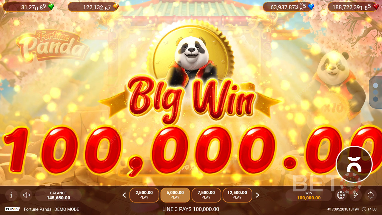 Nyerj 2500-szoros tétet a Fortune Panda online nyerőgépen!