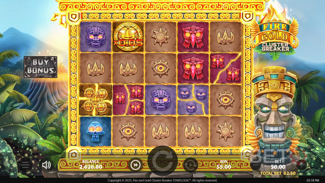 Fire and Gold Cluster Breaker felülvizsgálata BETO Slots által