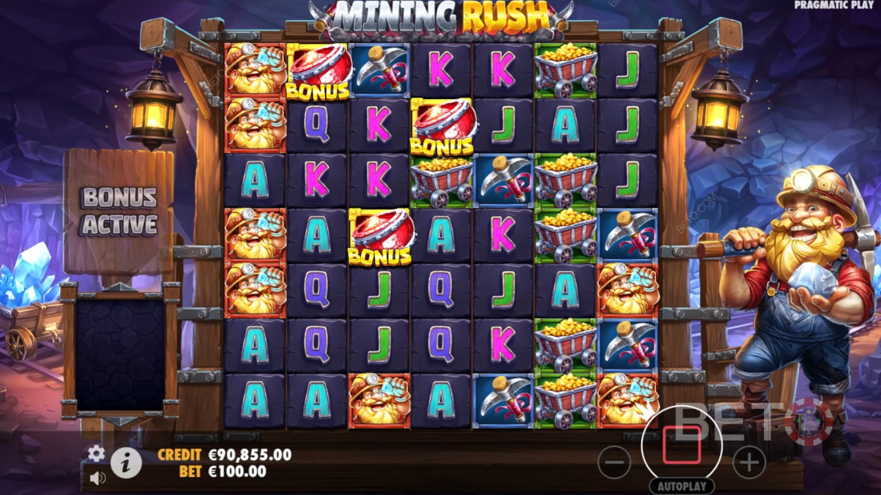Mining Rush felülvizsgálata BETO Slots által