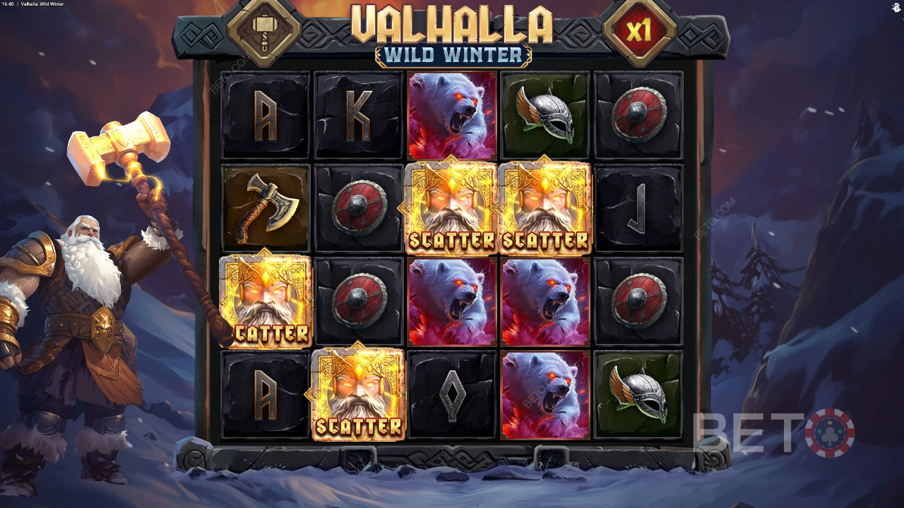 Valhalla Wild Winter felülvizsgálata a BETO Slots által
