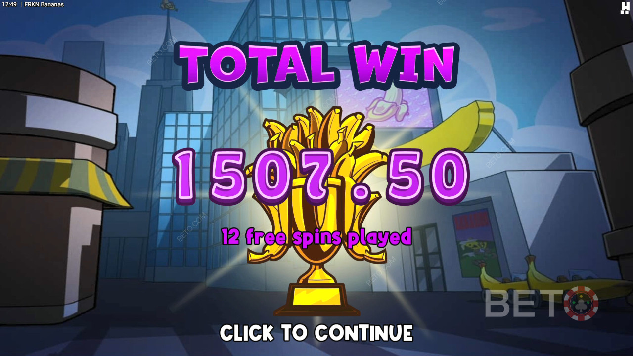 Nyerd meg téted 10,000-szeresét az FRKN Bananas online nyerőgépen!