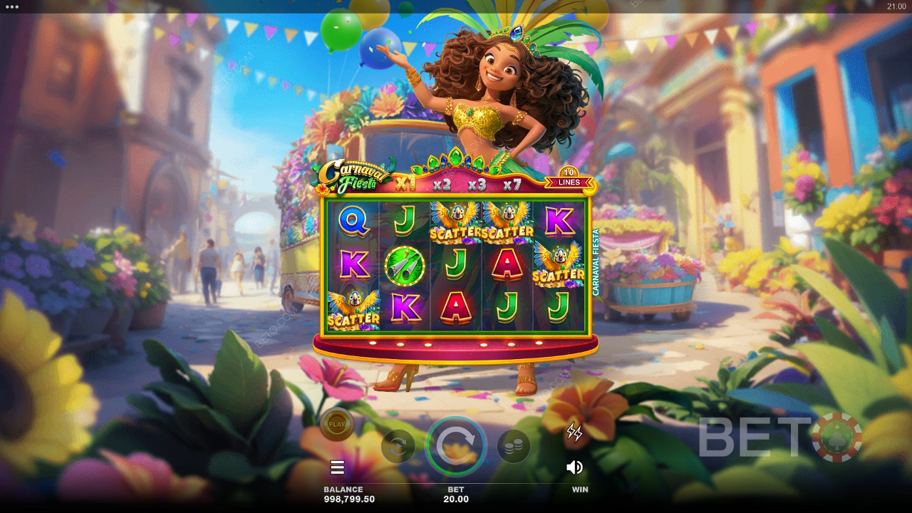 Carnaval Fiesta felülvizsgálata a BETO Slots által