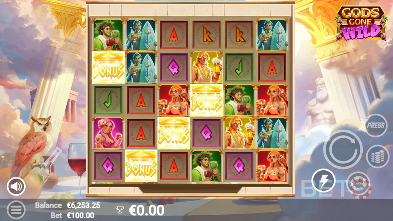 Gods Gone Wild felülvizsgálata BETO Slots által