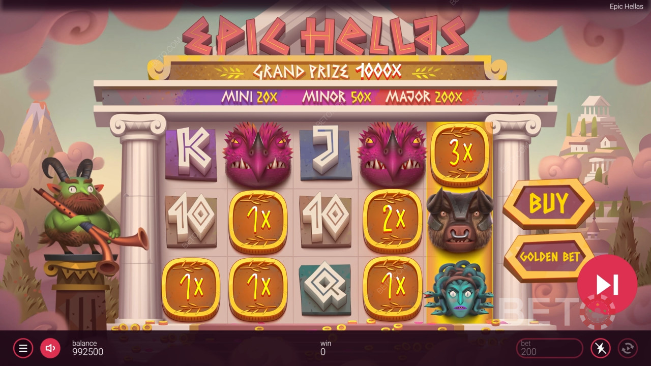 Epic Hellas felülvizsgálata a BETO Slots által