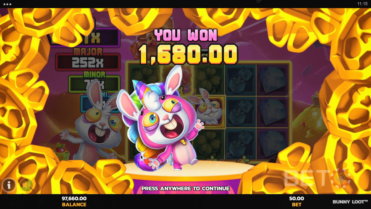 Nyerd meg téted 5000-szeresét a Bunny Loot online nyerőgépen!