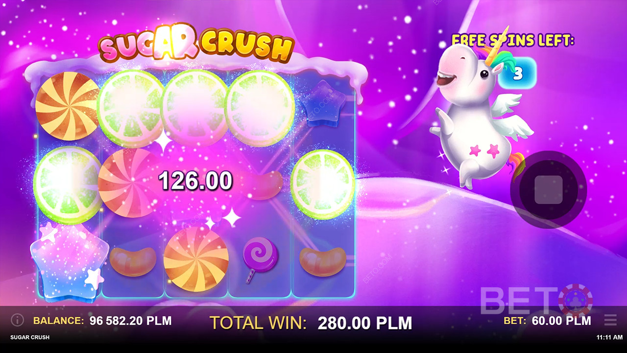 Sugar Crush felülvizsgálata BETO Slots által