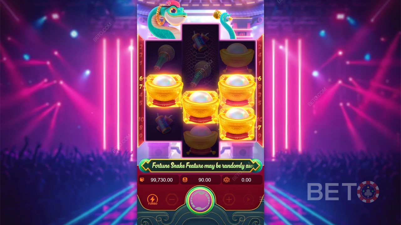 A bónusz funkciók magyarázata a Fortune Snake által PG Soft