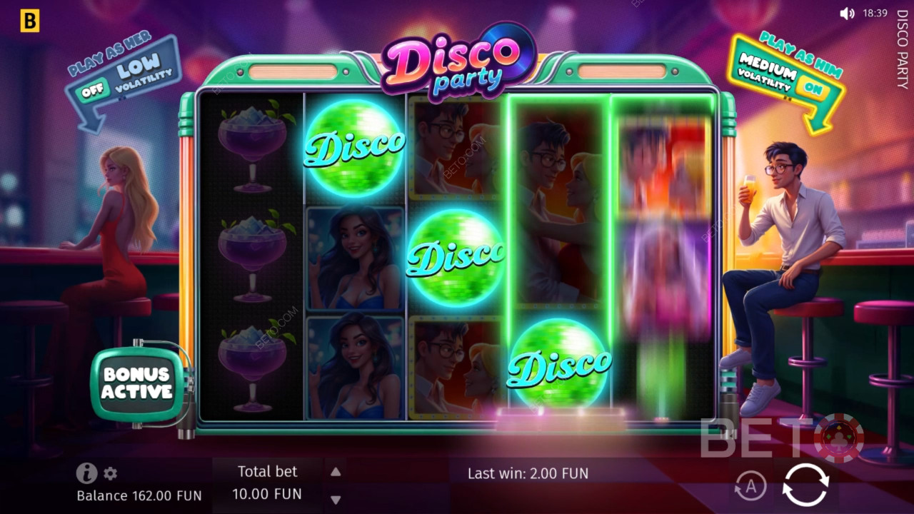 Disco Party felülvizsgálata a BETO Slots által