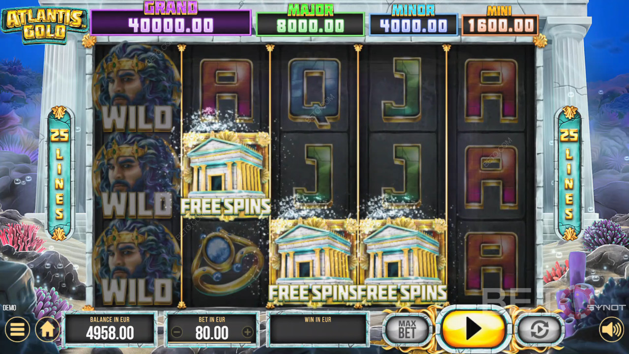 Atlantis Gold felülvizsgálata a BETO Slots által