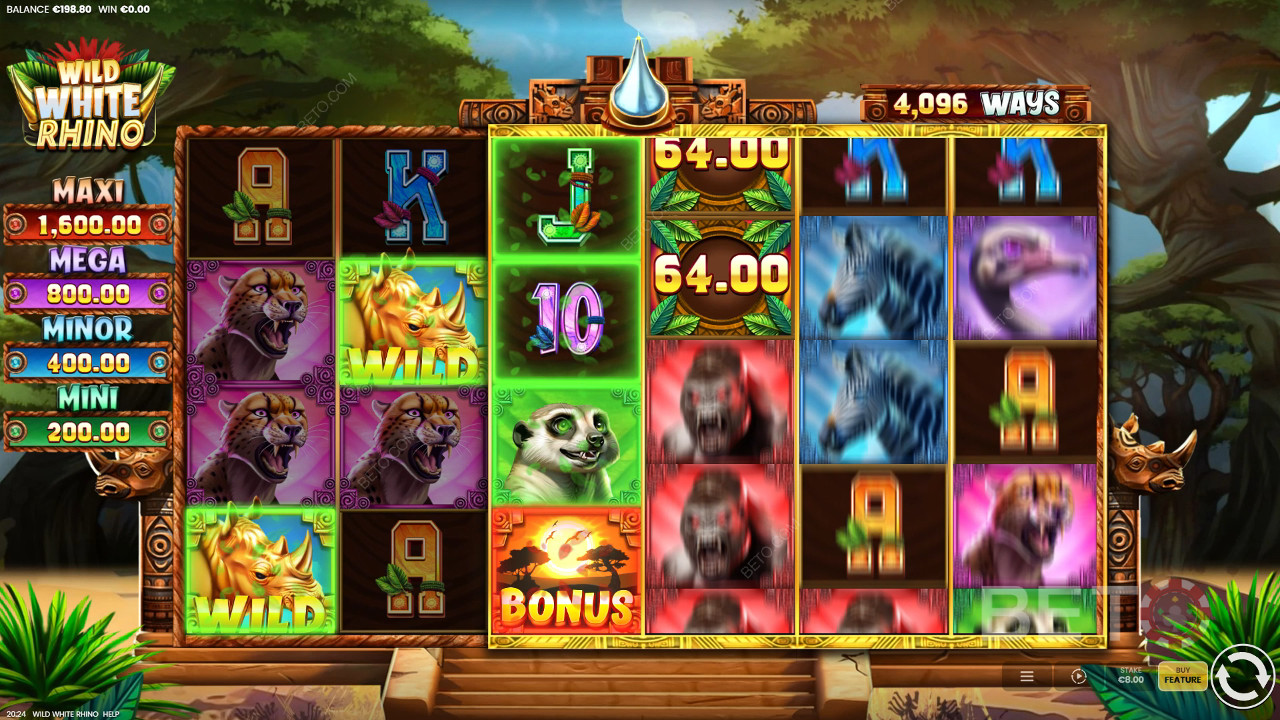 Wild White Rhino felülvizsgálata BETO Slots által