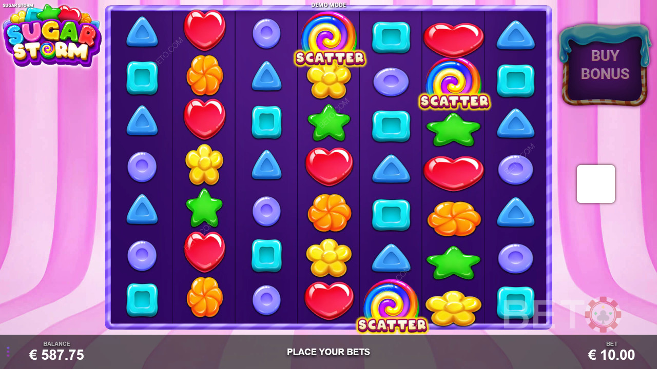 Sugar Storm felülvizsgálata a BETO Slots által