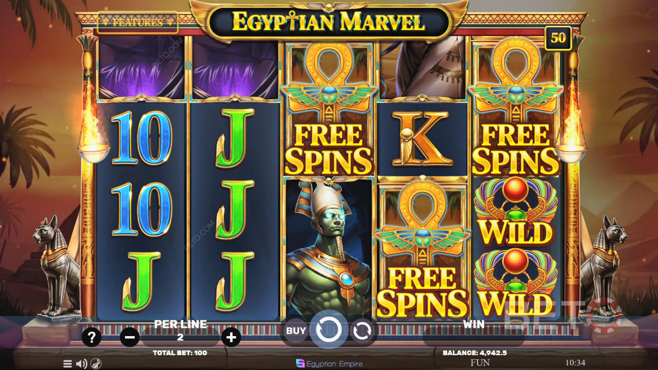 Egyptian Marvel felülvizsgálata BETO Slots által