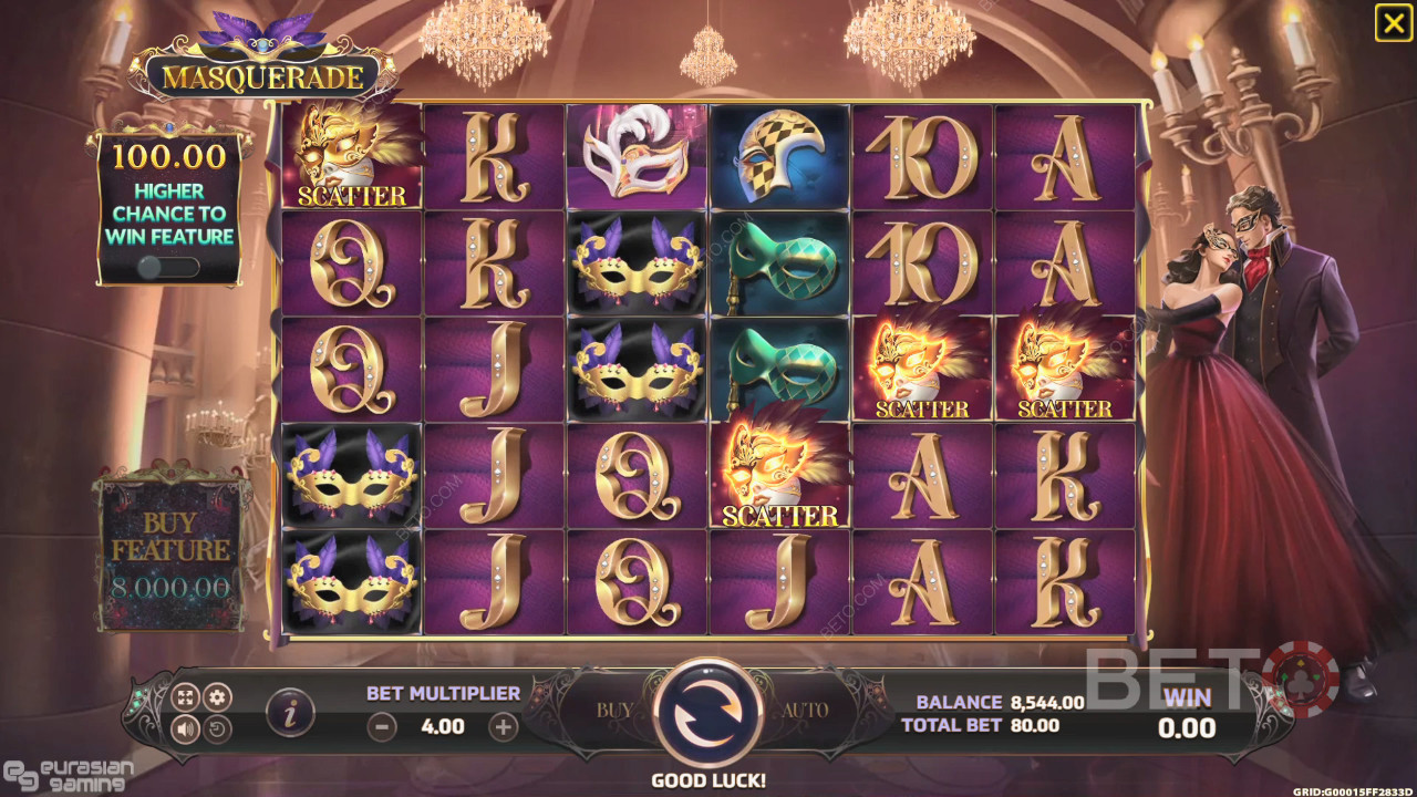 Masquerade felülvizsgálata BETO Slots által