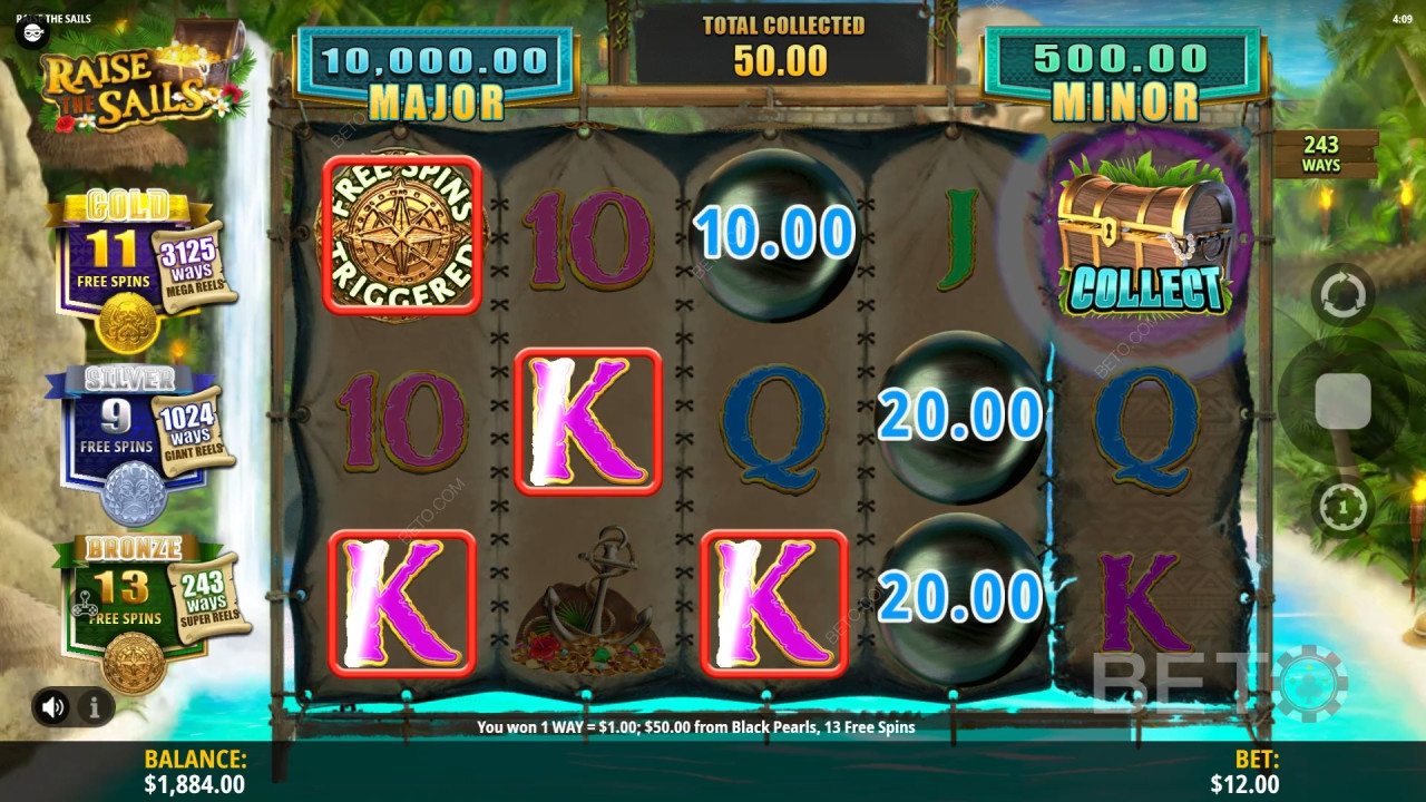 Raise the Sails felülvizsgálata a BETO Slots által