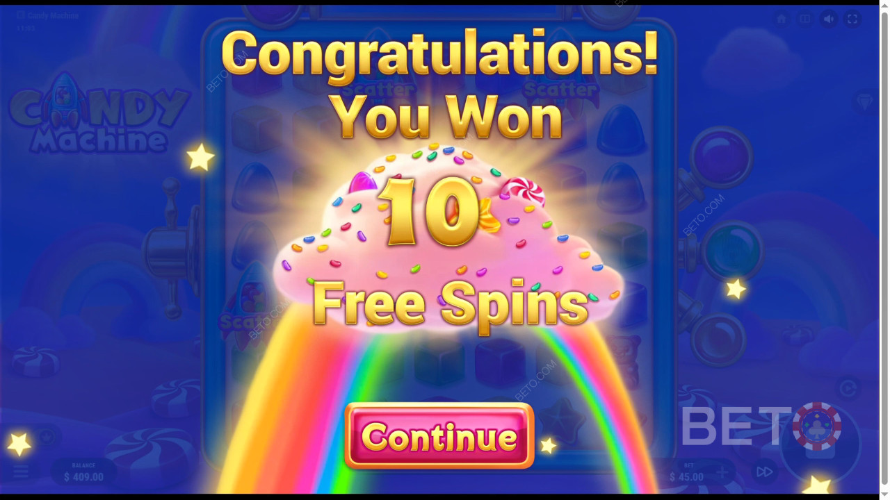 Nyerd meg téted 15,000-szeresét a Candy Machine online nyerőgépen!