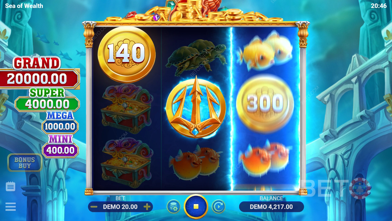 Sea of Wealth felülvizsgálata a BETO Slots által