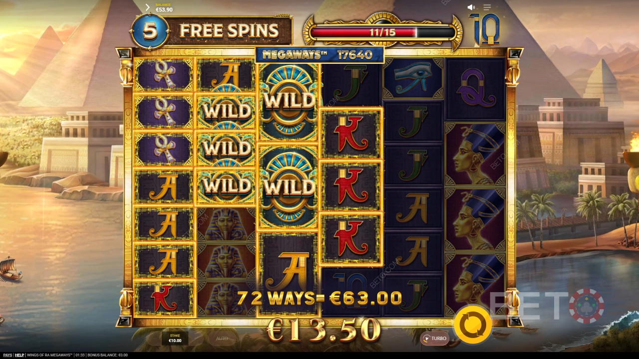 Wings of Ra Megaways felülvizsgálata a BETO Slots által