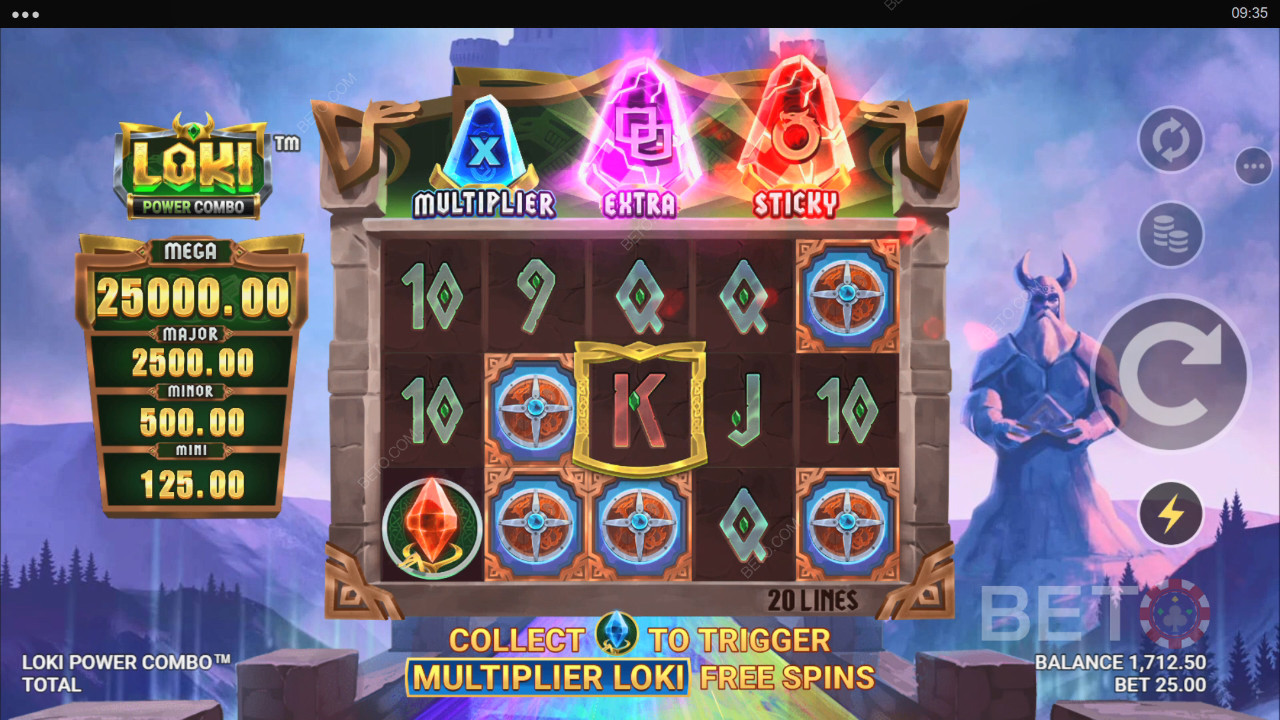 Loki Power Combo felülvizsgálata a BETO Slots által