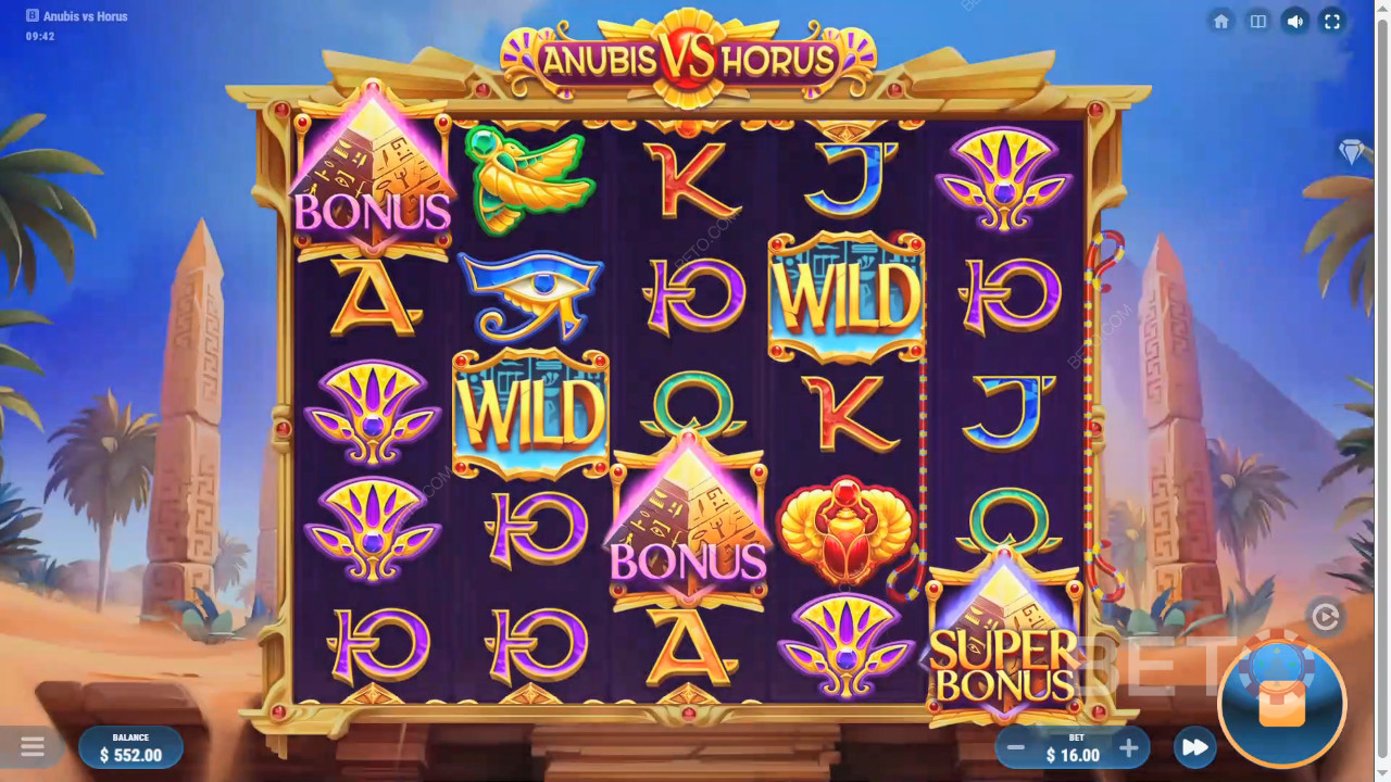 Anubis vs Horus felülvizsgálata a BETO Slots által