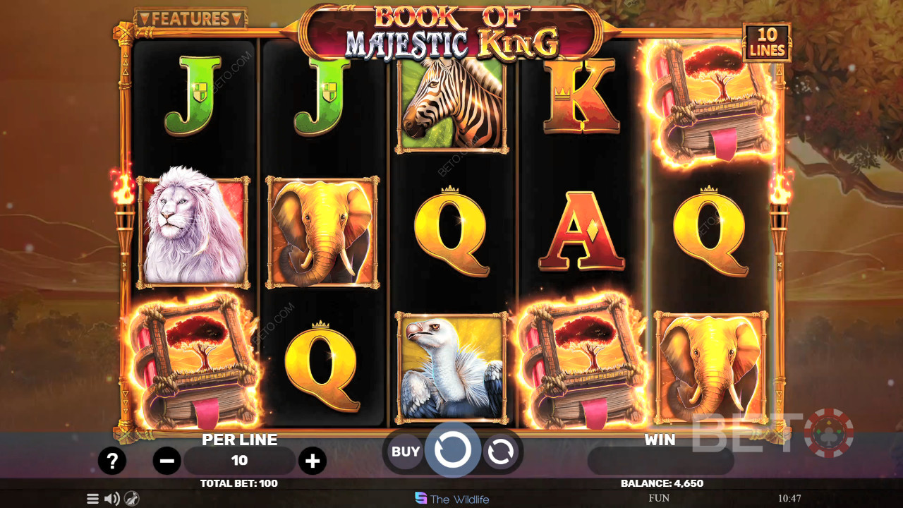 Book of Majestic King felülvizsgálata BETO Slots által