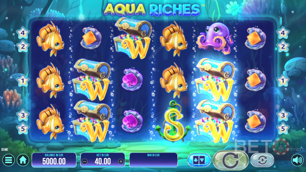 Aqua Riches felülvizsgálata a BETO Slots által