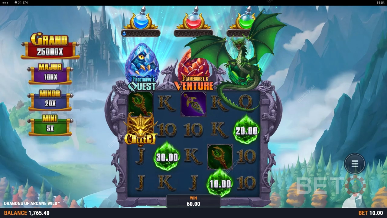 Dragons of Arcane Wild felülvizsgálata a BETO Slots által