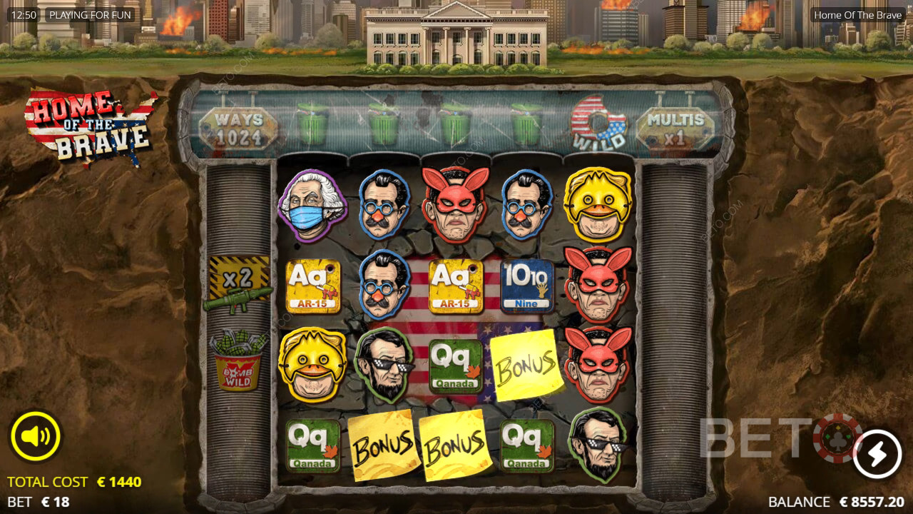 Home of the Brave felülvizsgálata a BETO Slots által