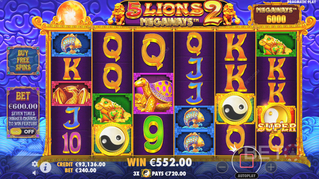 5 Lions Megaways 2 A BETO Slots értékelése