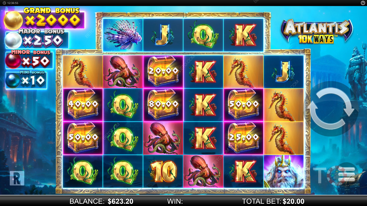 Atlantis 10K Ways felülvizsgálata a BETO Slots által