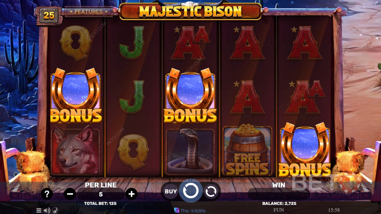Majestic Bison felülvizsgálata a BETO Slots által