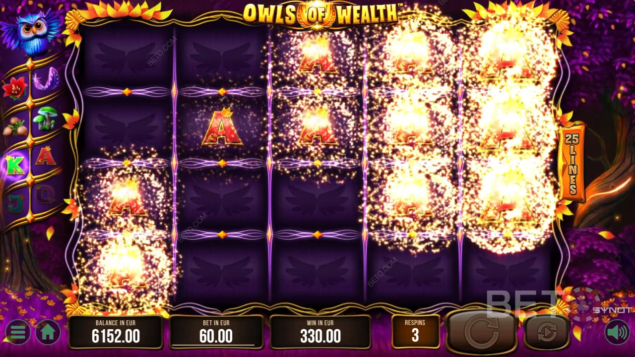 Owls of Wealth felülvizsgálata BETO Slots által