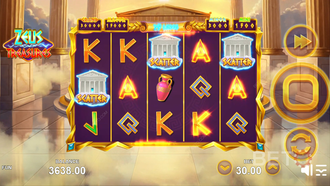 Zeus Treasures felülvizsgálata BETO Slots által