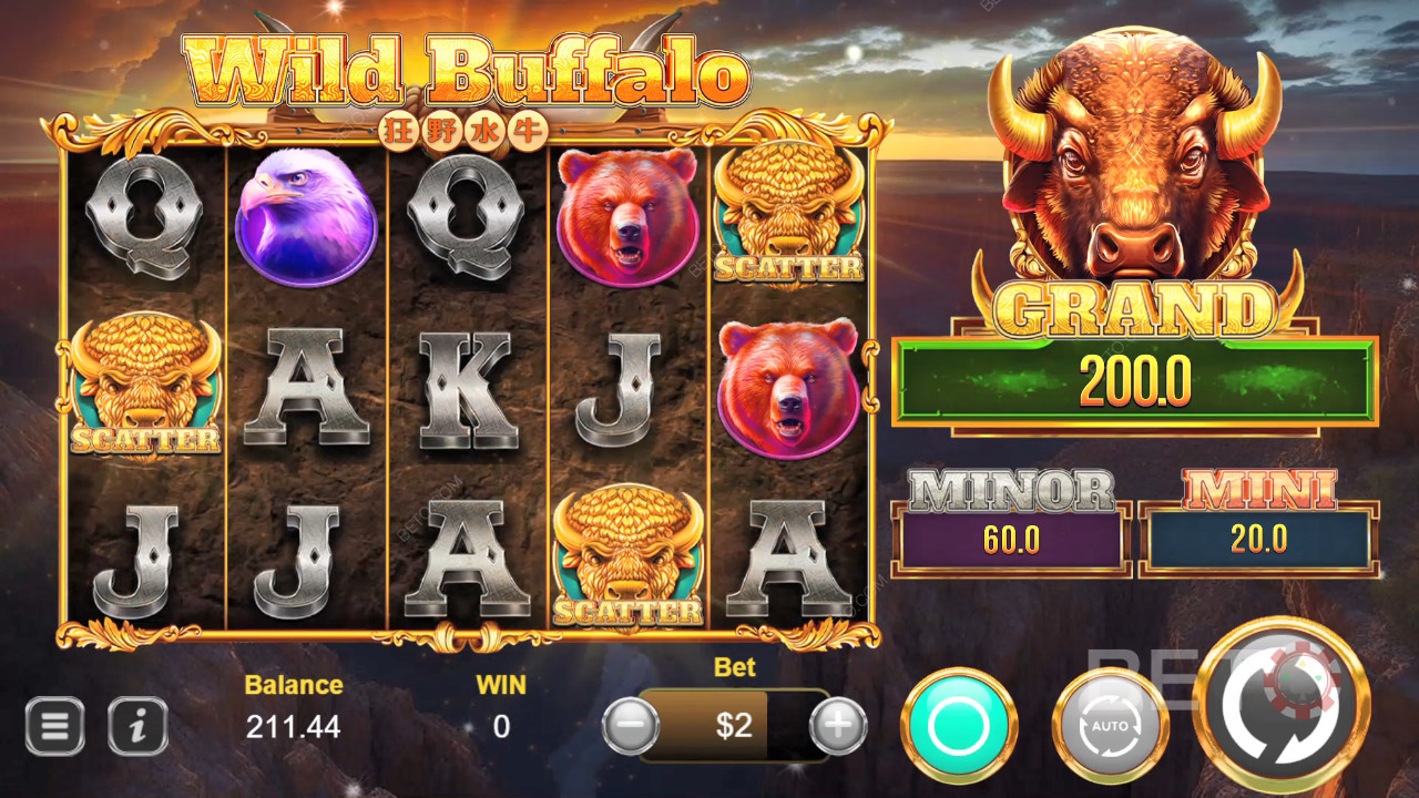 Wild Buffalo felülvizsgálata BETO Slots által