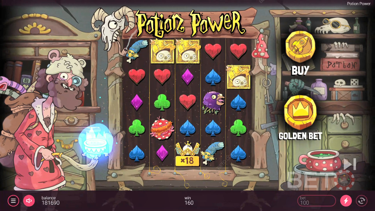Potion Power felülvizsgálata a BETO Slots által
