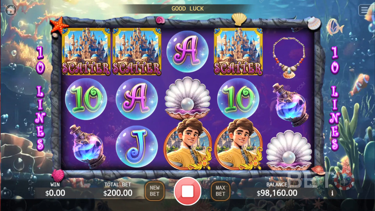 Mermaid Princess felülvizsgálata BETO Slots által