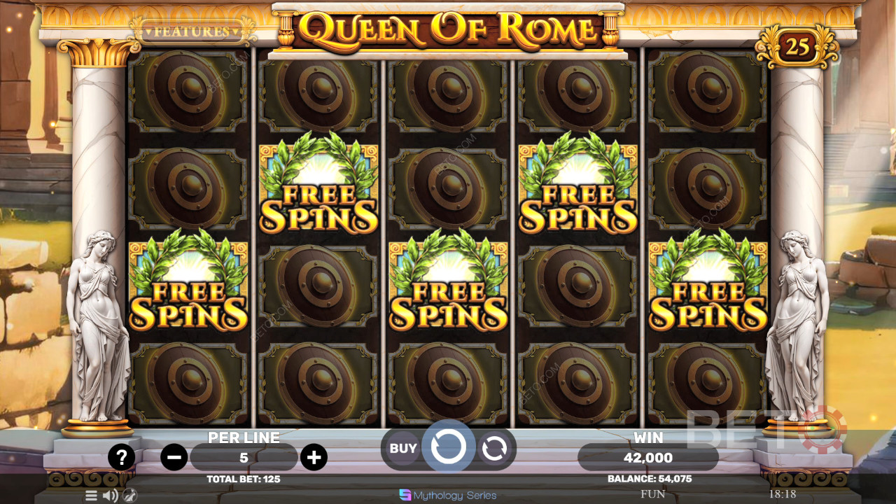 Queen of Rome felülvizsgálata a BETO Slots által