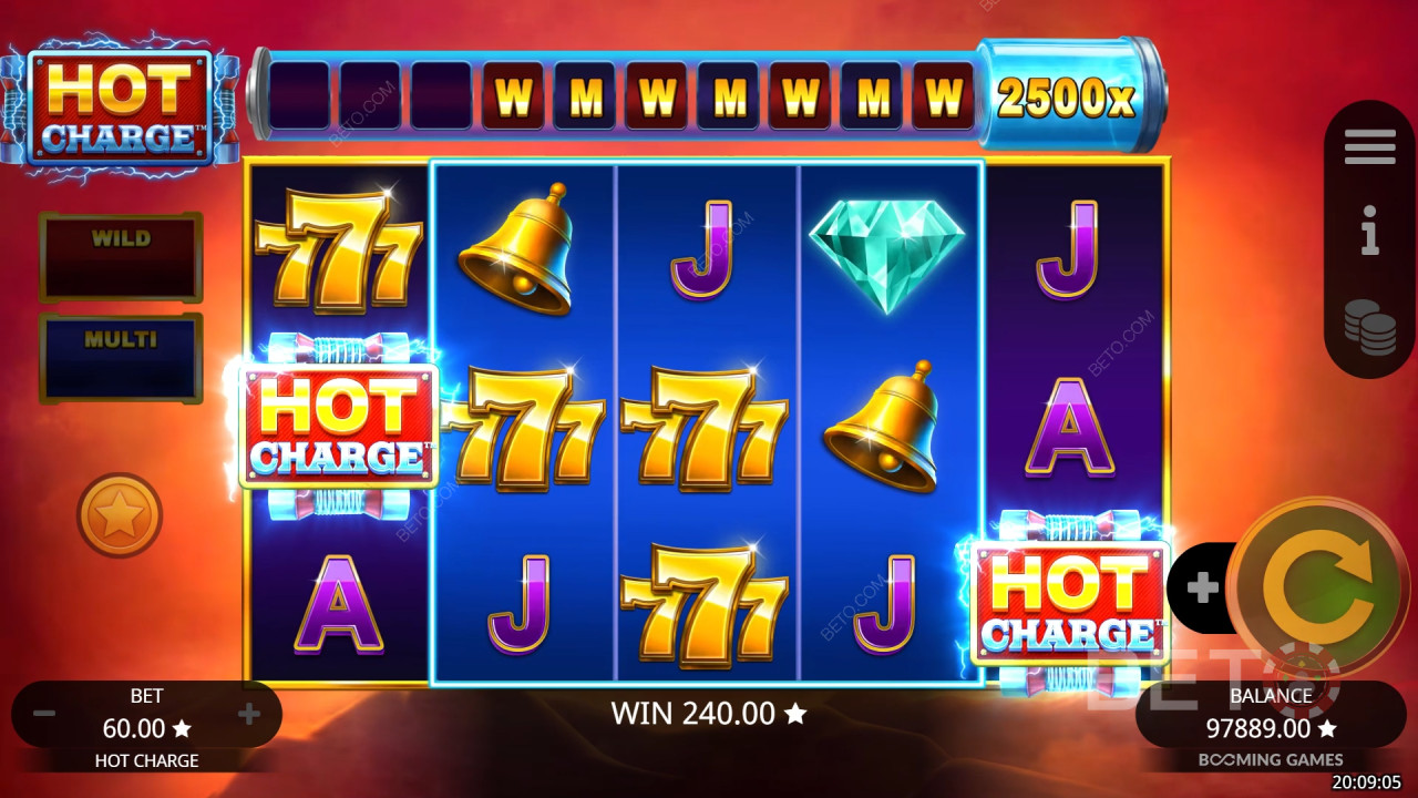 Hot Charge felülvizsgálata BETO Slots által